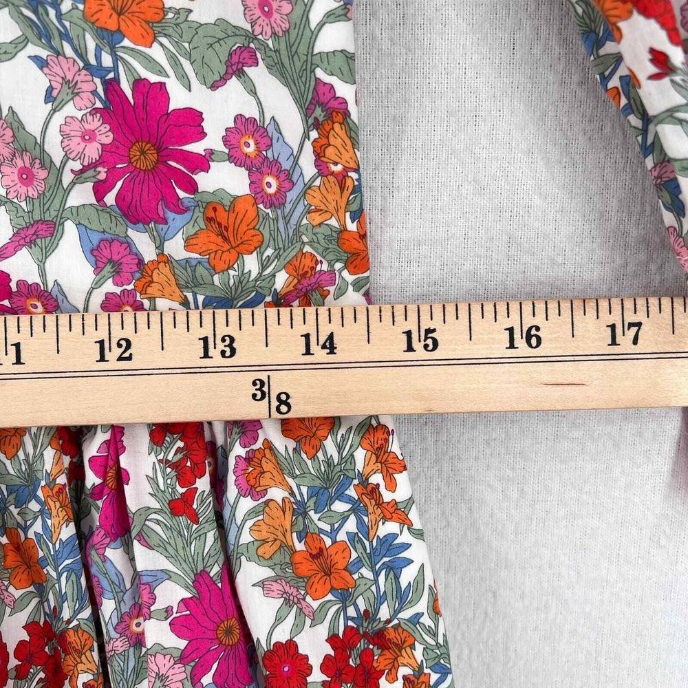 MOLBY THE LABEL Bertie Mini Dress Women UK6 US2 Floral Ruffle Collar Puff Sleeve - Picture 13 of 16